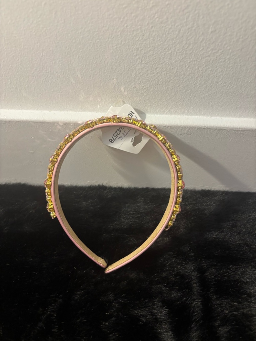 Embellished Pink Crystal Headband - Women Accessories